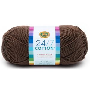 Lion Brand 24/7 cotton 126 cafe au lait