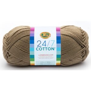 Lion Brand 24/7 cotton 122 Taupe