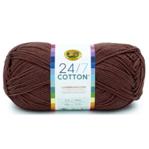 Lion Brand 24/7 cotton 125 Coffee Beans