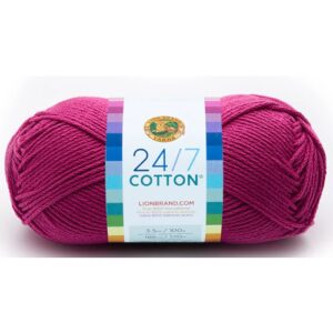 Lion Brand 24/7 cotton 142 Rose