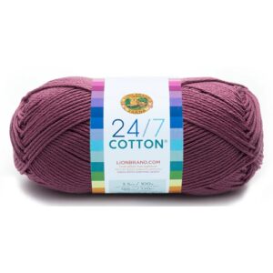 Lion Brand 24/7 cotton 143 Lilac