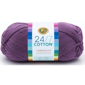 Lion Brand 24/7 cotton 147 Purple
